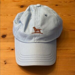 Sky Blue Dog Embroidered Hat
